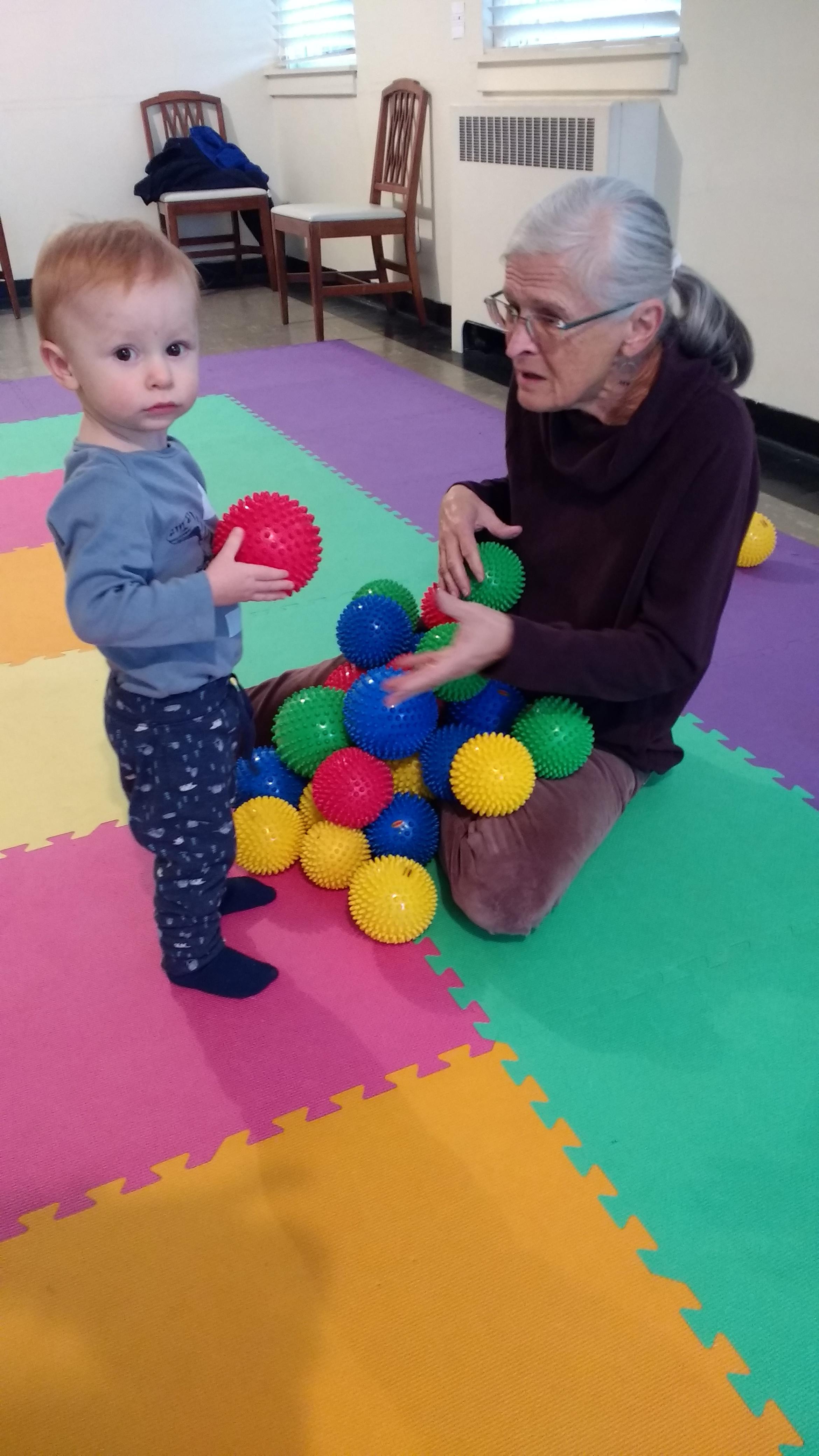 Kindermusik classes are a multi-sensory experience.