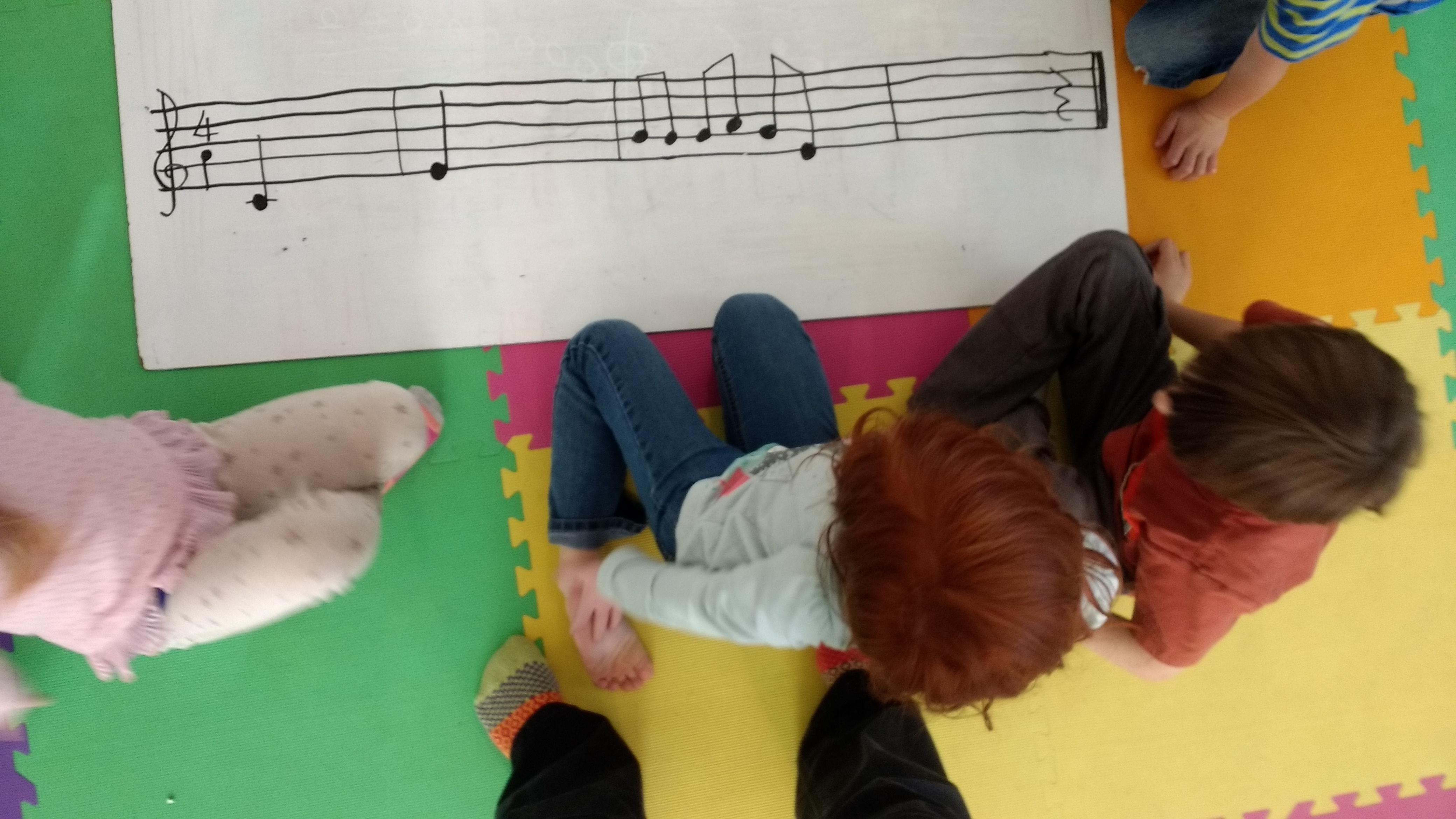 The students will figure out the missing notation for a song and then play the melody on a glockenspiel.